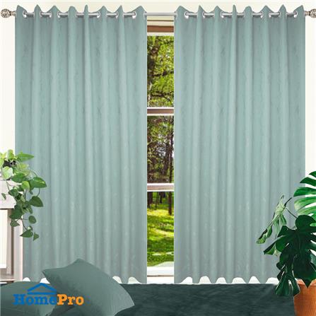 ผ้าม่าน EYELET BENETTA HAMBLE UV 270X220 ซม. สีเขียว_5