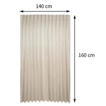 ผ้าม่านจีบ BENETTA BOSTON UV 140X160 ซม. สีครีม_6