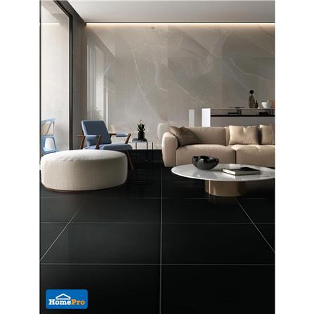 กระเบื้องพื้นพอร์ซเลน 60x60 ซม. TARA ซุปเปอร์แบล็ค นาโน ดำ PM 1.44 ตร.ม._1