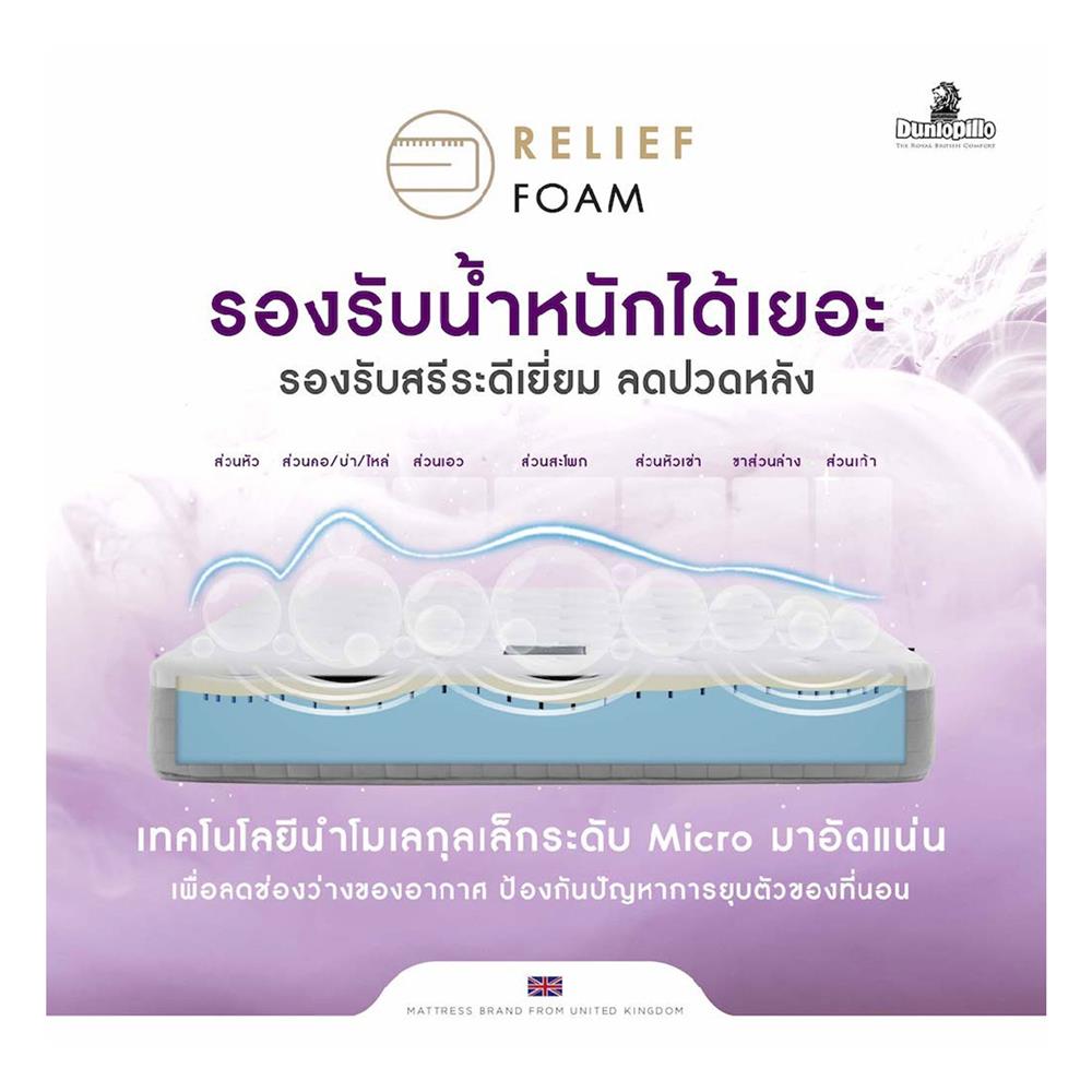 ที่นอน 6 ฟุต DUNLOPILLO ARTHUR พร้อมชุดเครื่องนอน 11 ชิ้น