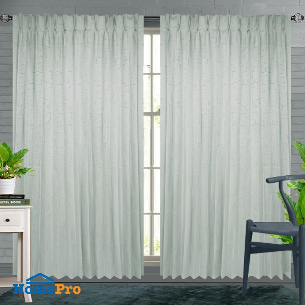 ผ้าม่านจีบ BENETTA BOSTON UV 140X220 ซม. สีเทา