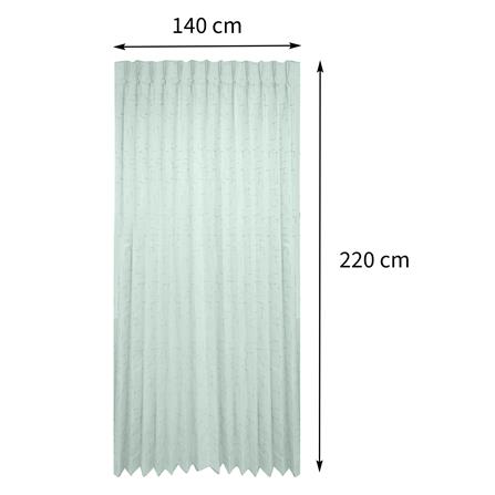 ผ้าม่านจีบ BENETTA BOSTON UV 140X220 ซม. สีเทา_5