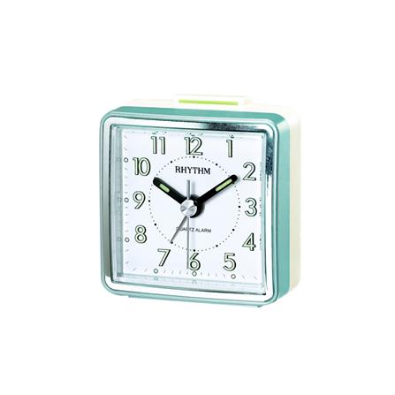 นาฬิกาปลุก RHYTHM CRE210NR05 2.3X2.3 นิ้ว สีขาว/เขียว_0