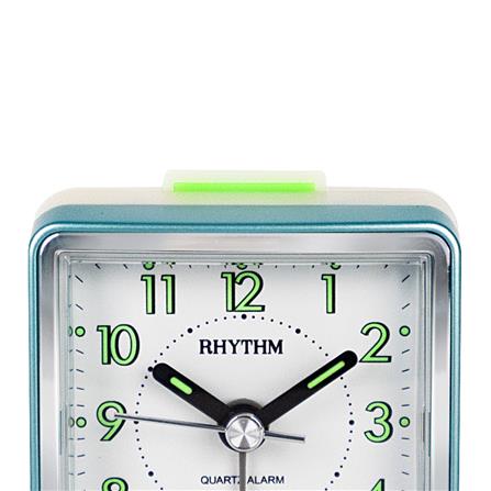 นาฬิกาปลุก RHYTHM CRE210NR05 2.3X2.3 นิ้ว สีขาว/เขียว_1