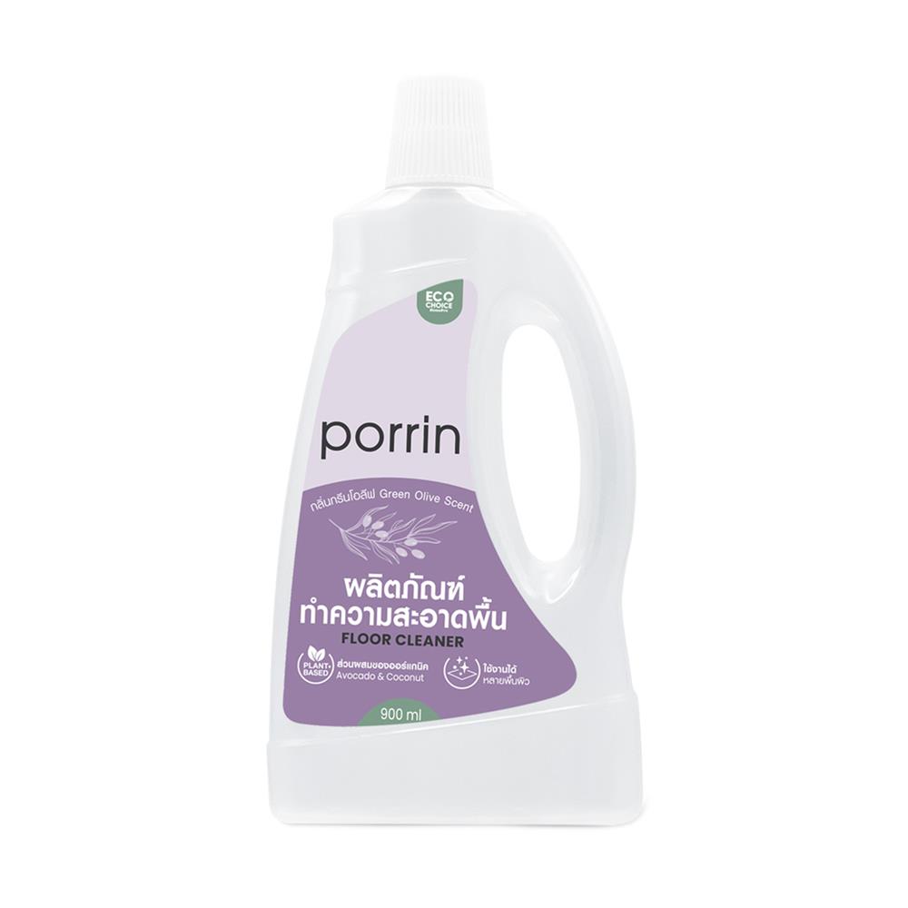 น้ำยาทำความสะอาดพื้น PORRIN PLANT BASED 900 มล. GREEN OLIVE