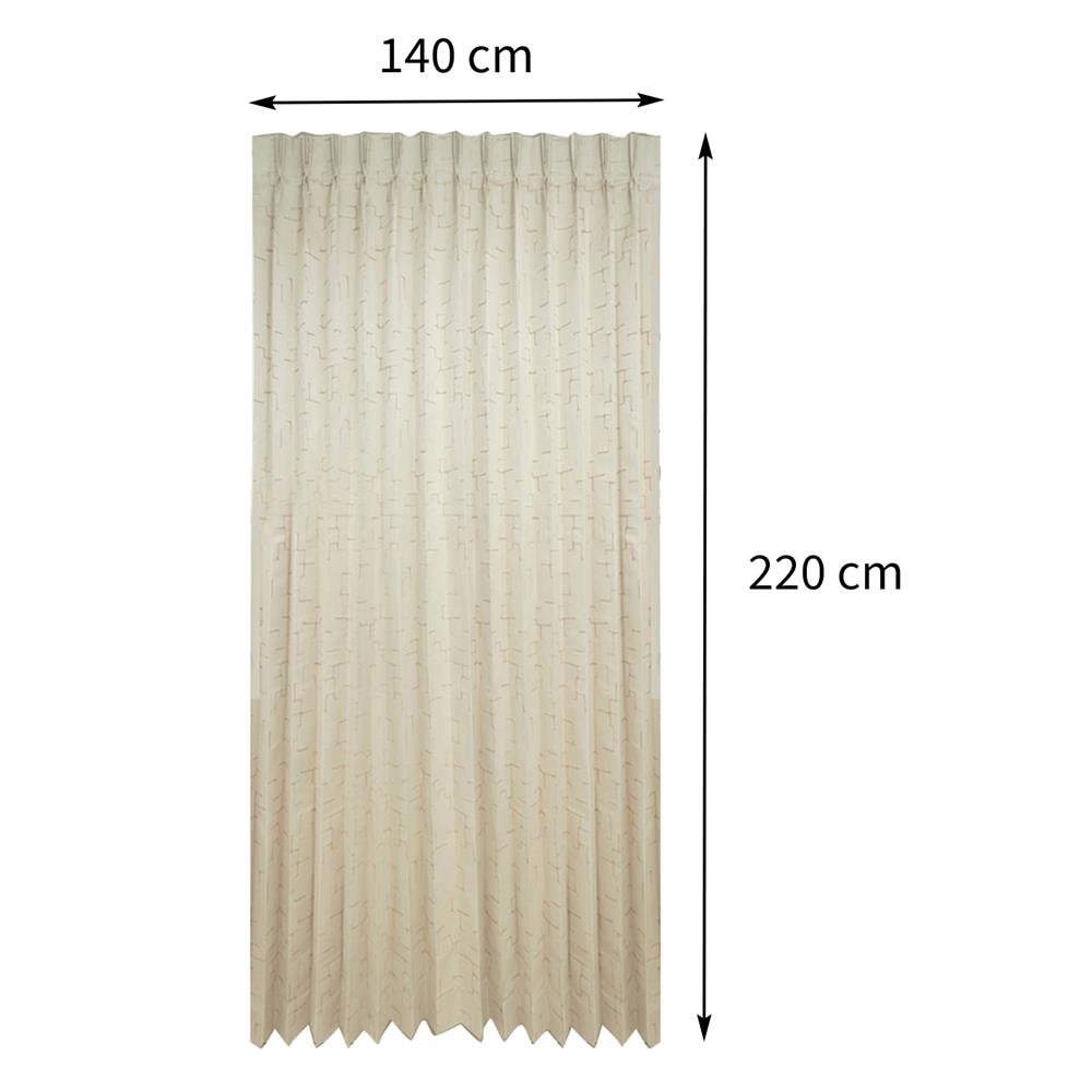 ผ้าม่านจีบ BENETTA BOSTON UV 140X220 ซม. สีครีม