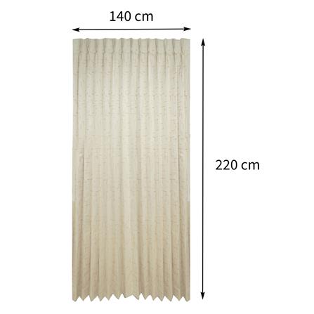 ผ้าม่านจีบ BENETTA BOSTON UV 140X220 ซม. สีครีม_6