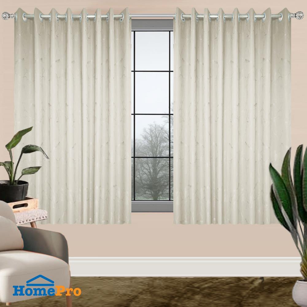 ผ้าม่าน EYELET BENETTA WALKEN UV 270X160 ซม. สีครีม