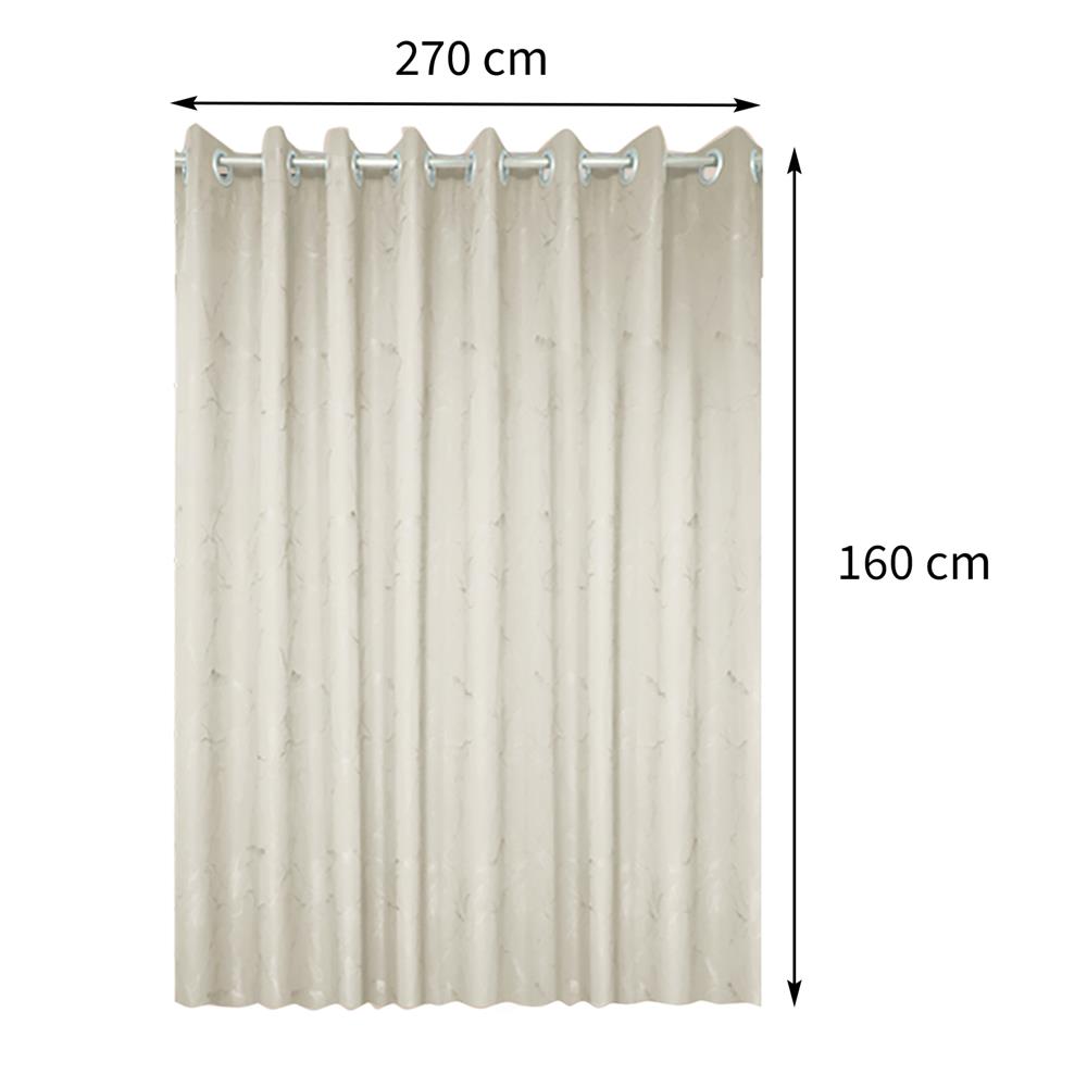 ผ้าม่าน EYELET BENETTA WALKEN UV 270X160 ซม. สีครีม