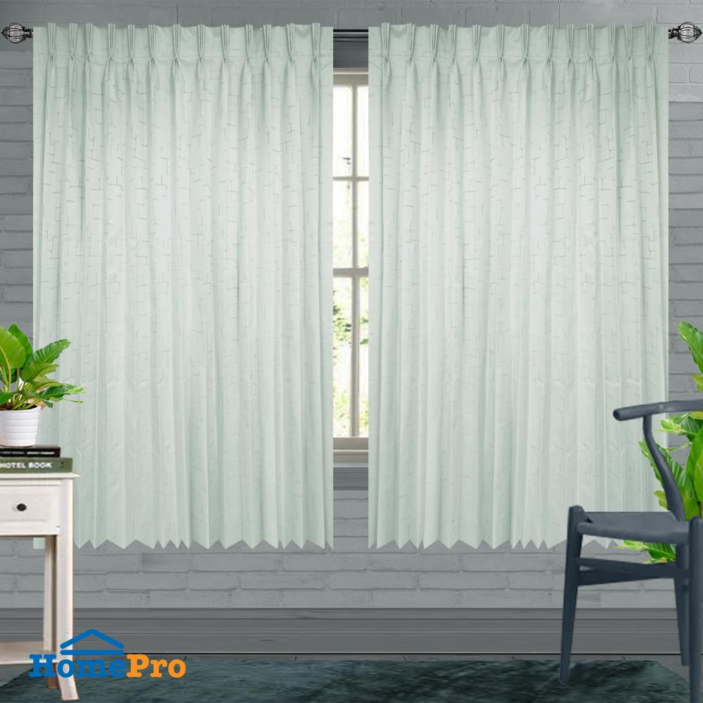 ผ้าม่านจีบ BENETTA BOSTON UV 140X160 ซม. สีเทา