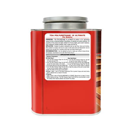 โพลียูรีเทนภายนอก TOA 1K ULTIMATE PG9909 สีมะฮอกกานี โปร่งแสงเงา 1.5 ลิตร_2