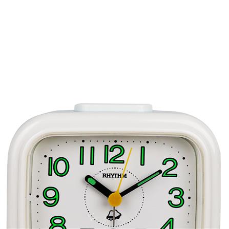 นาฬิกาปลุก RHYTHM 4RA888-R79 4.6X4 นิ้ว สีฟ้า/ขาว_2