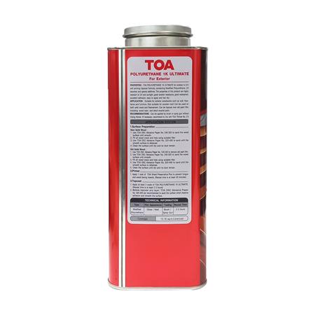 โพลียูรีเทนภายนอก TOA 1K ULTIMATE PG9909 สีมะฮอกกานี โปร่งแสงเงา 3 ลิตร_2