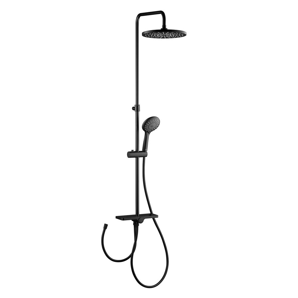 ฝักบัว RAIN SHOWER ผสม COTTO CT6216BL สีดำ