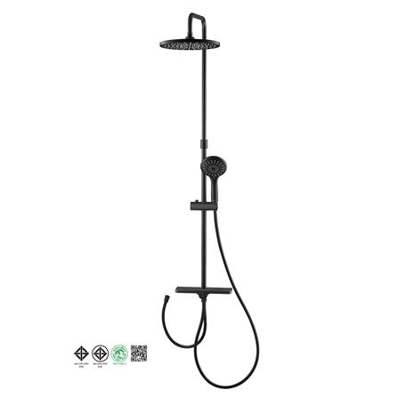 ฝักบัว RAIN SHOWER ผสม COTTO CT6216BL สีดำ_3