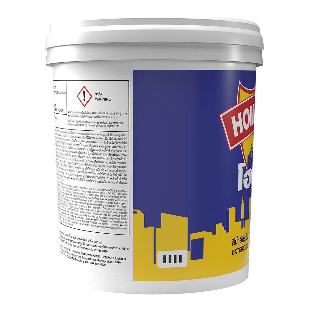 สีน้ำทาภายนอก ชนิดด้าน TOA HOMECOTE HC100 สีขาว 5 แกลลอน
