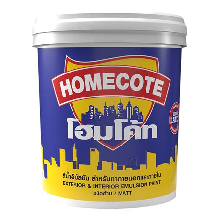 สีน้ำทาภายนอก ชนิดด้าน TOA HOMECOTE HC100 สีขาว 5 แกลลอน_0