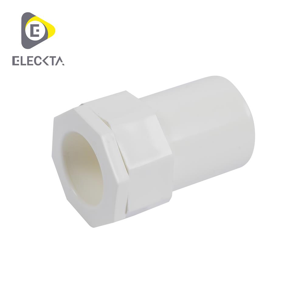 ข้อต่อเข้ากล่อง ELECKTA 32 มม. สีขาว แพ็ก 4 ชิ้น