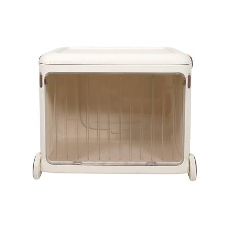 กล่องเก็บของฝาหน้าใส มีที่ลาก STACKO KID 49x35x38.5 ซม. สีขาว_2