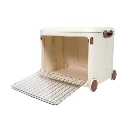 กล่องเก็บของฝาหน้าใส มีที่ลาก STACKO KID 49x35x38.5 ซม. สีขาว_3