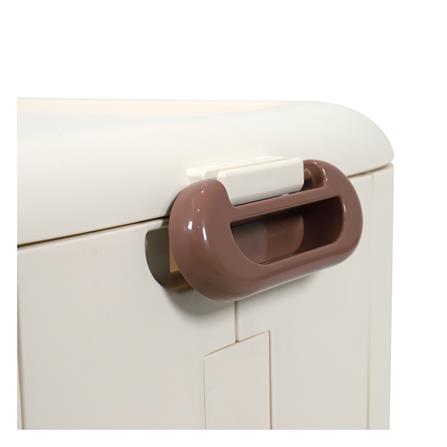 กล่องเก็บของฝาหน้าใส มีที่ลาก STACKO KID 49x35x38.5 ซม. สีขาว_5