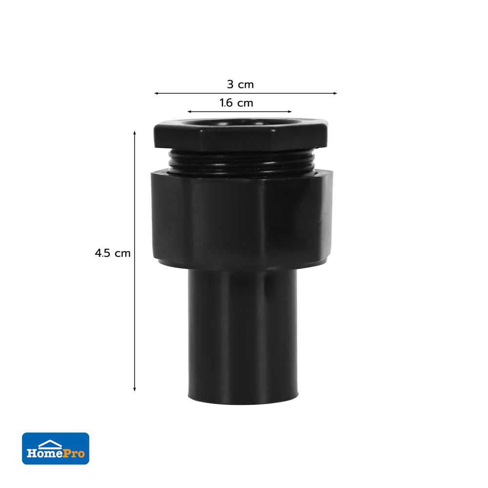 ข้อต่อเข้ากล่อง ELECKTA 16 มม. สีดำ แพ็ก 4 ชิ้น