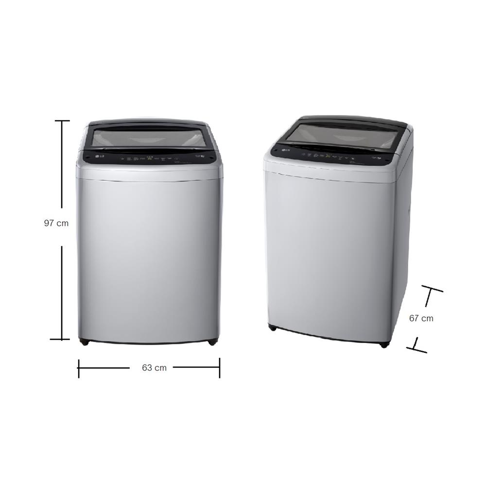 เครื่องซักผ้าฝาบน LG T2516VBTM 16 กก. อินเวอร์เตอร์ สีเทา