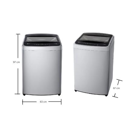 เครื่องซักผ้าฝาบน LG T2518VBTM 18 กก. อินเวอร์เตอร์ สีเทา_6