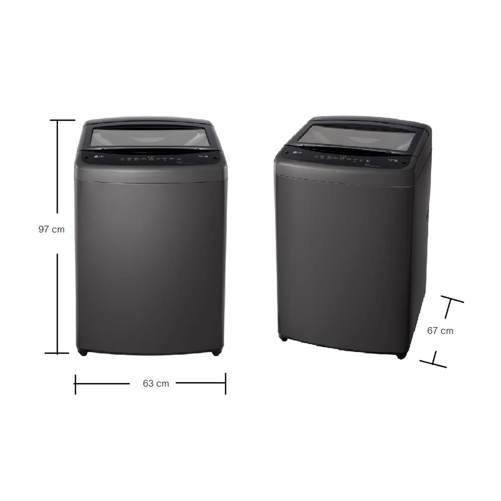 เครื่องซักผ้าฝาบน LG T2519VBTB 19 กก. อินเวอร์เตอร์ สีดำ