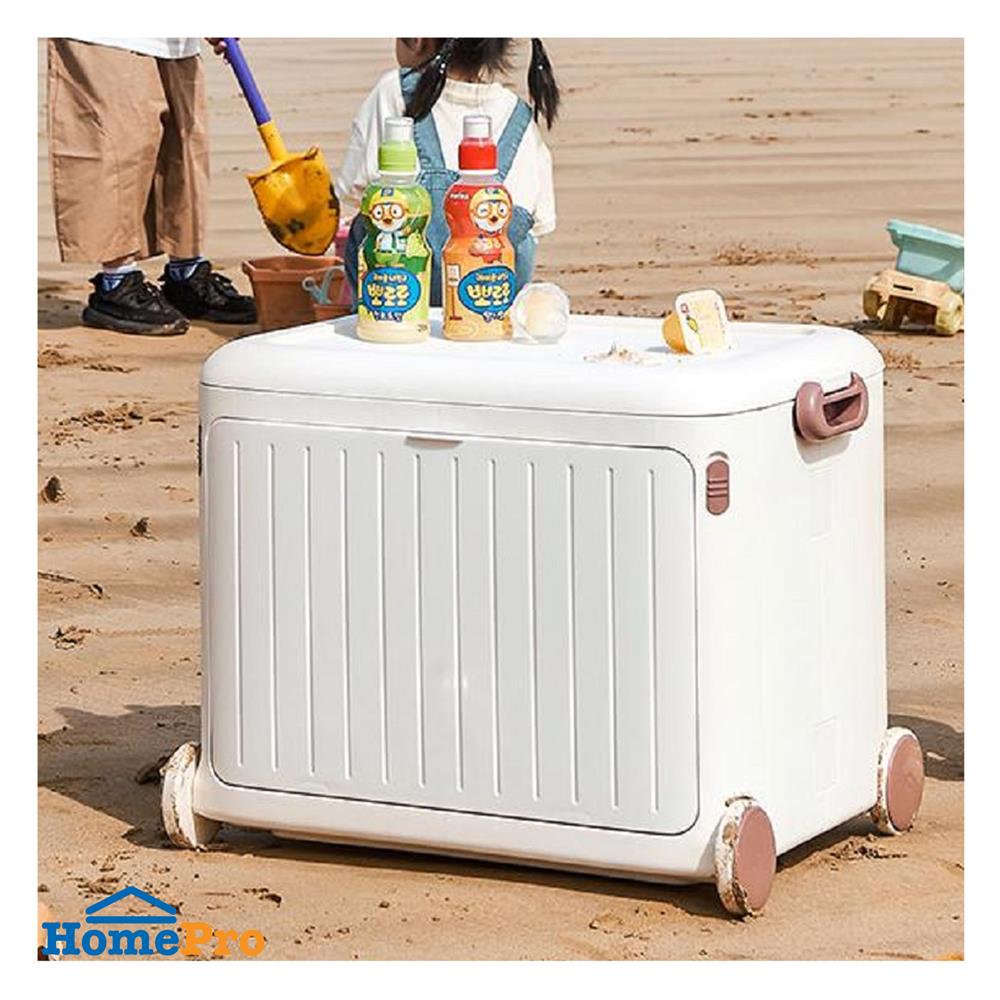 กล่องเก็บของฝาหน้า มีที่ลาก STACKO KID 49x35x38.5 ซม. สีขาว