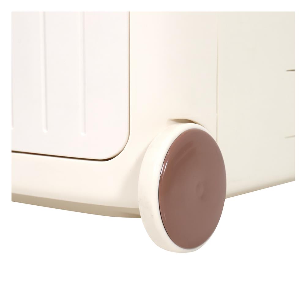 กล่องเก็บของฝาหน้า มีที่ลาก STACKO KID 49x35x38.5 ซม. สีขาว