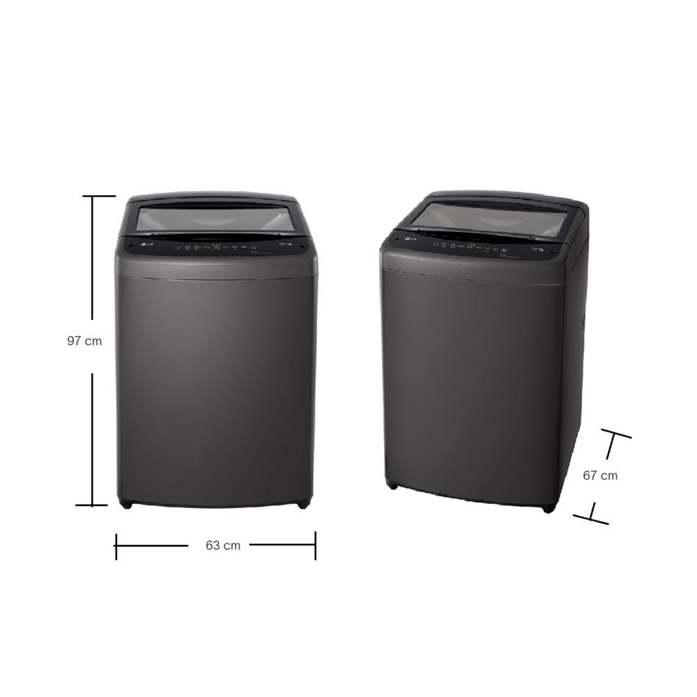 เครื่องซักผ้าฝาบน LG T2516VBTB 16 กก. อินเวอร์เตอร์ สีดำ