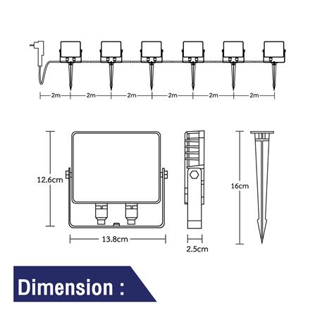 สปอตไลท์ภายนอก LED BEC CORBA 36 วัตต์ RGB_4