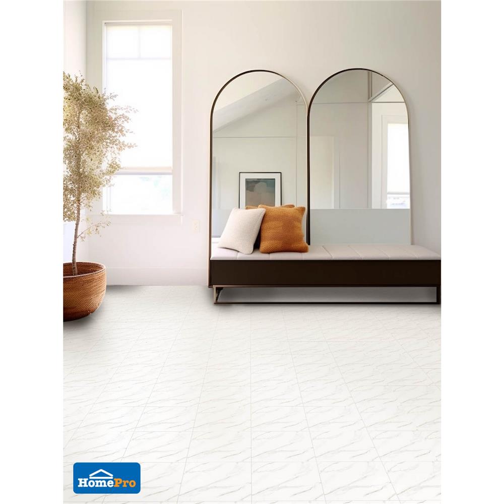 กระเบื้องพื้น 12x12 นิ้ว ภูผา ลานระวี ขาว PM 1 ตร.ม.