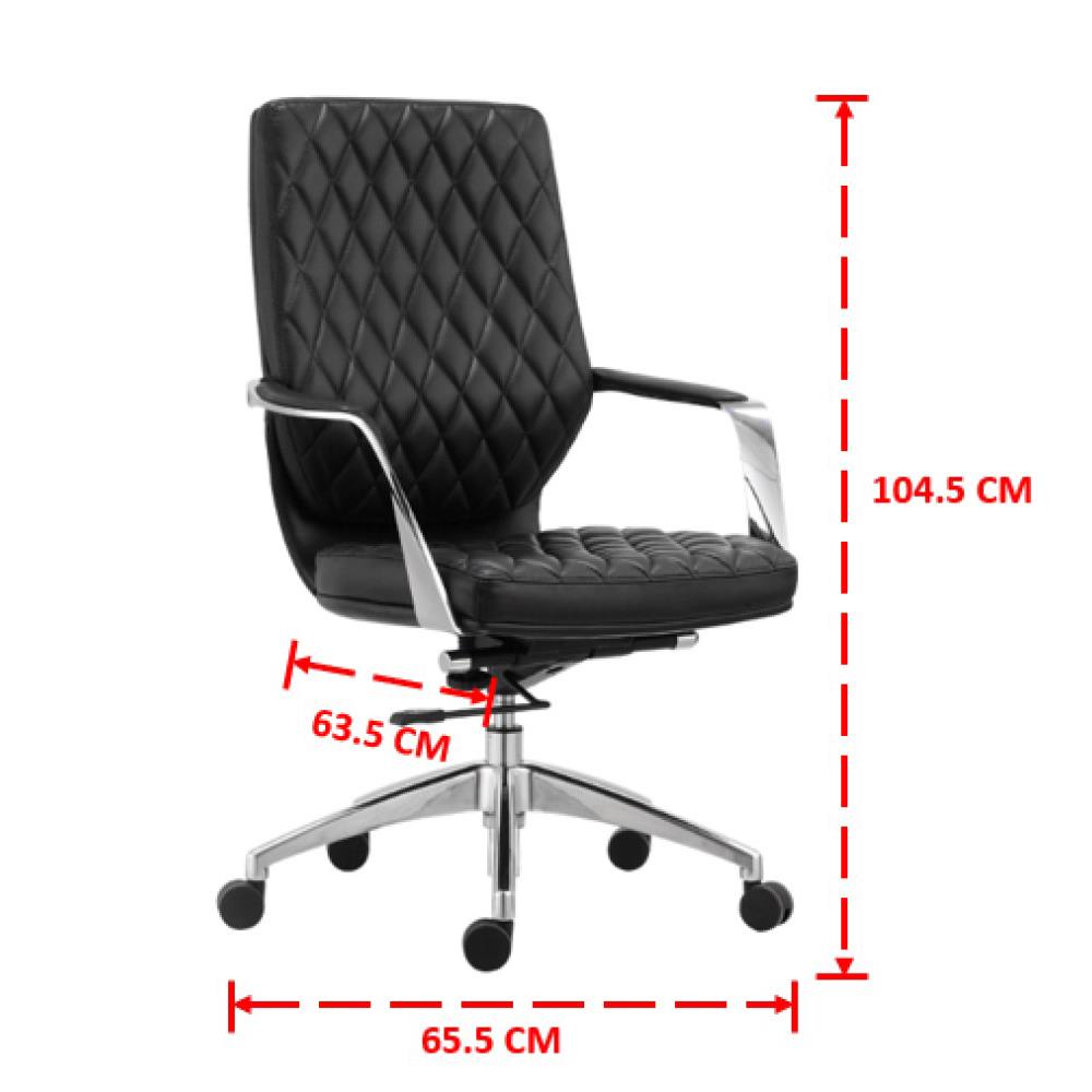 เก้าอี้สำนักงาน SURE KRISTER PL-525L BLACK สีดำ