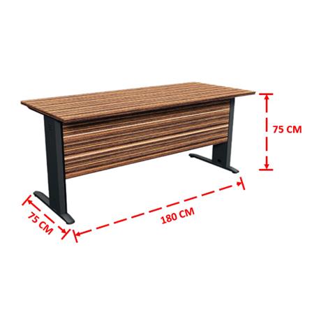 โต๊ะทำงาน SURE ZEBRANO ZRD-1875 180 ซม. สีไม้เข้ม_2