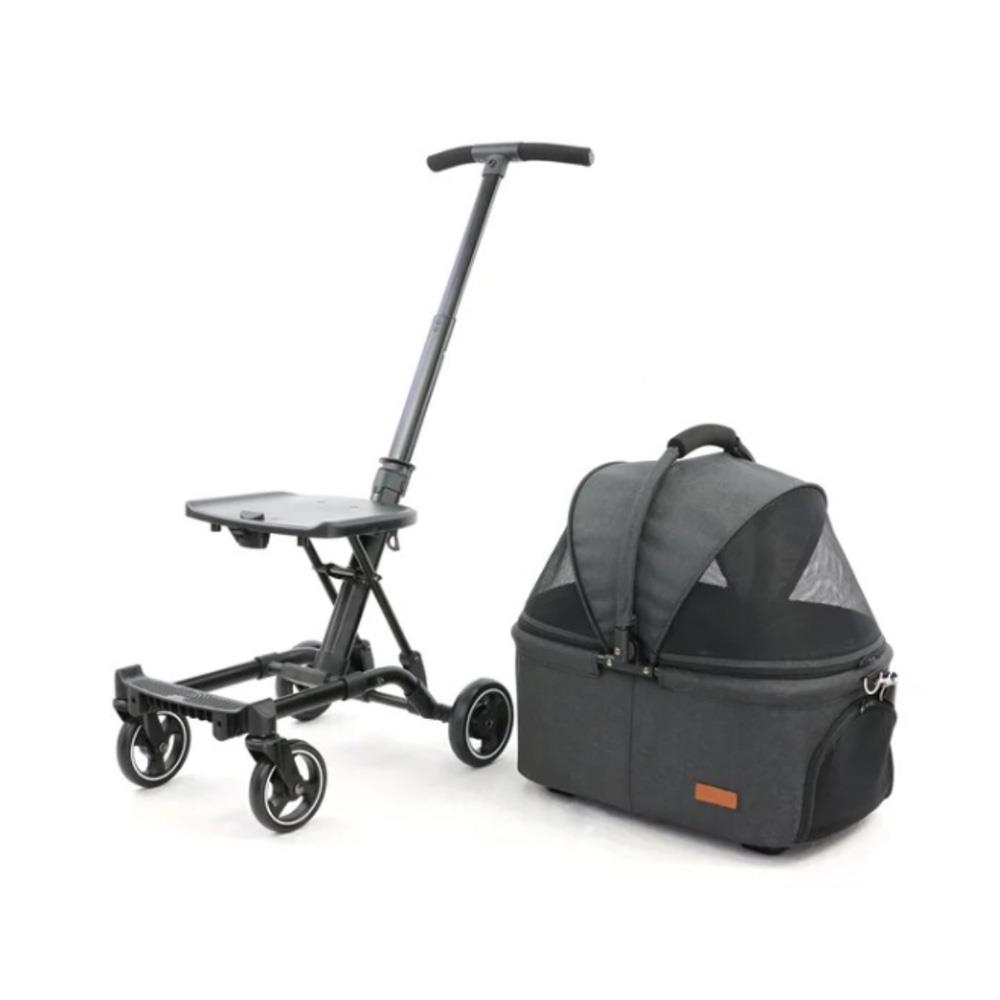 รถเข็นสำหรับสัตว์เลี้ยง G7P 3IN1 สีดำ