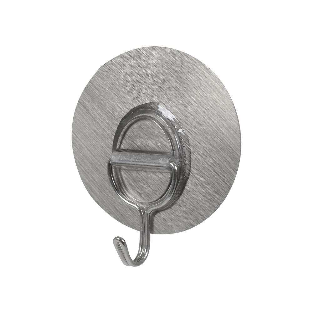 ขอแขวนวงกลมติดเทปกาว PLIM XY-0222 สีเงิน แพ็ก 2 ชิ้น