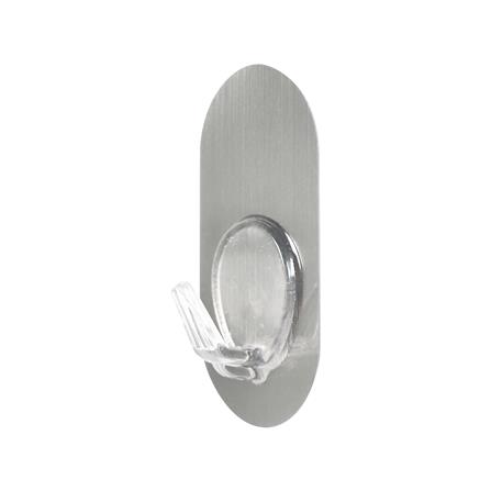 ขอแขวนวงรีติดเทปกาว PLIM XY-0221 สีเงิน แพ็ก 2 ชิ้น_1