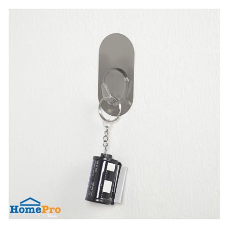 ขอแขวนวงรีติดเทปกาว PLIM XY-0221 สีเงิน แพ็ก 2 ชิ้น_4