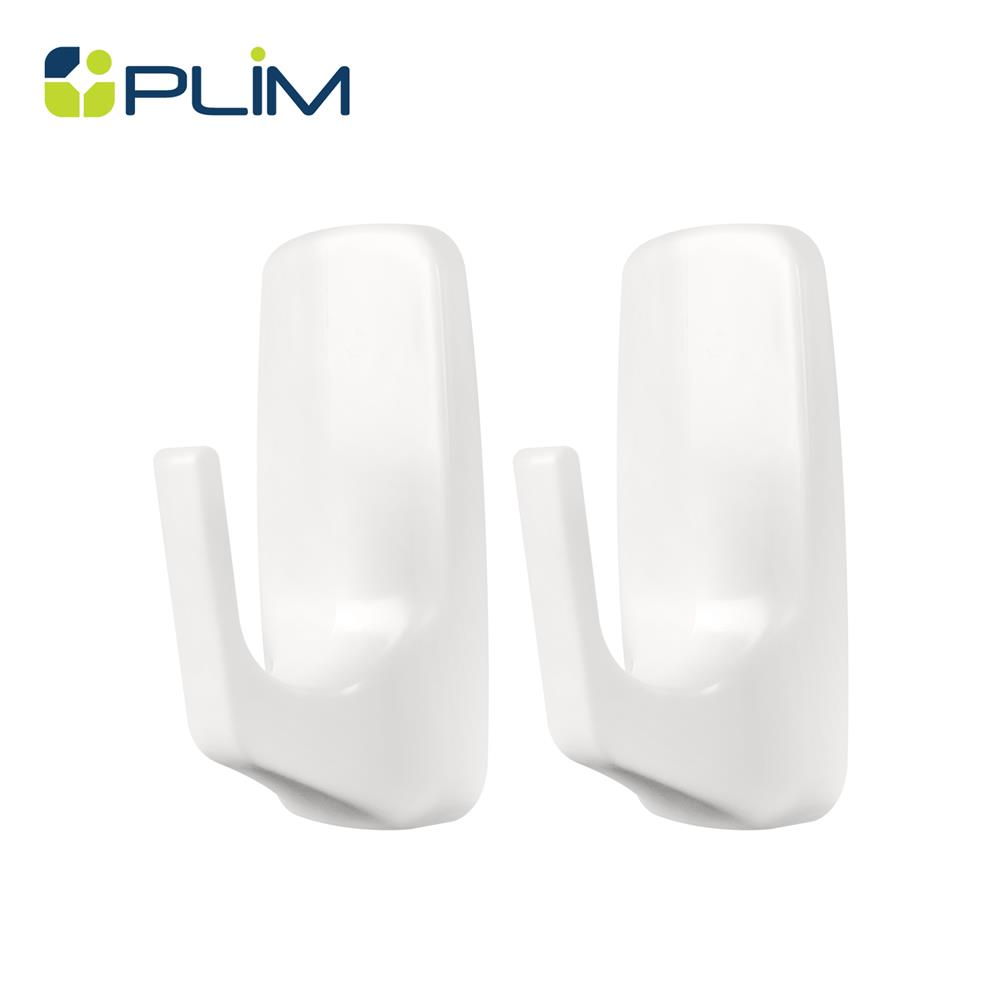 ขอแขวนติดเทปกาว PLIM XY-0361 สีขาว แพ็ก 2 ชิ้น