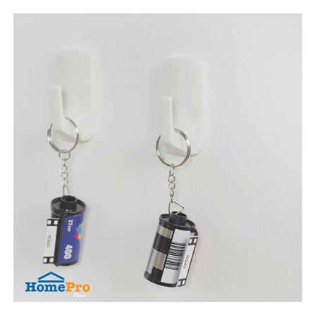 ขอแขวนติดเทปกาว PLIM XY-0361 สีขาว แพ็ก 2 ชิ้น_3