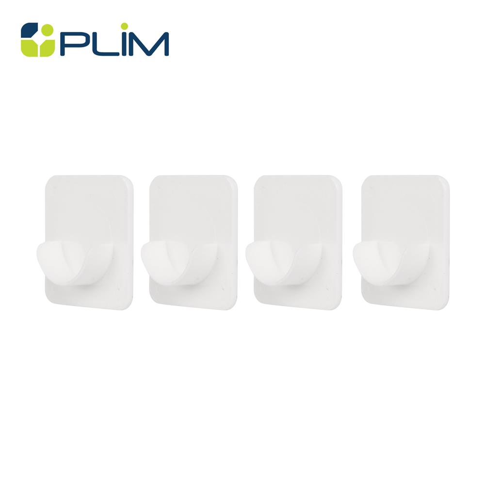 ขอแขวนยึดราวม่าน PLIM XY-0903 สีขาว แพ็ก 4 ชิ้น