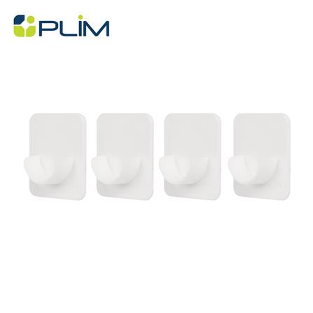 ขอแขวนยึดราวม่าน PLIM XY-0903 สีขาว แพ็ก 4 ชิ้น_0