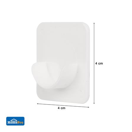 ขอแขวนยึดราวม่าน PLIM XY-0903 สีขาว แพ็ก 4 ชิ้น_3