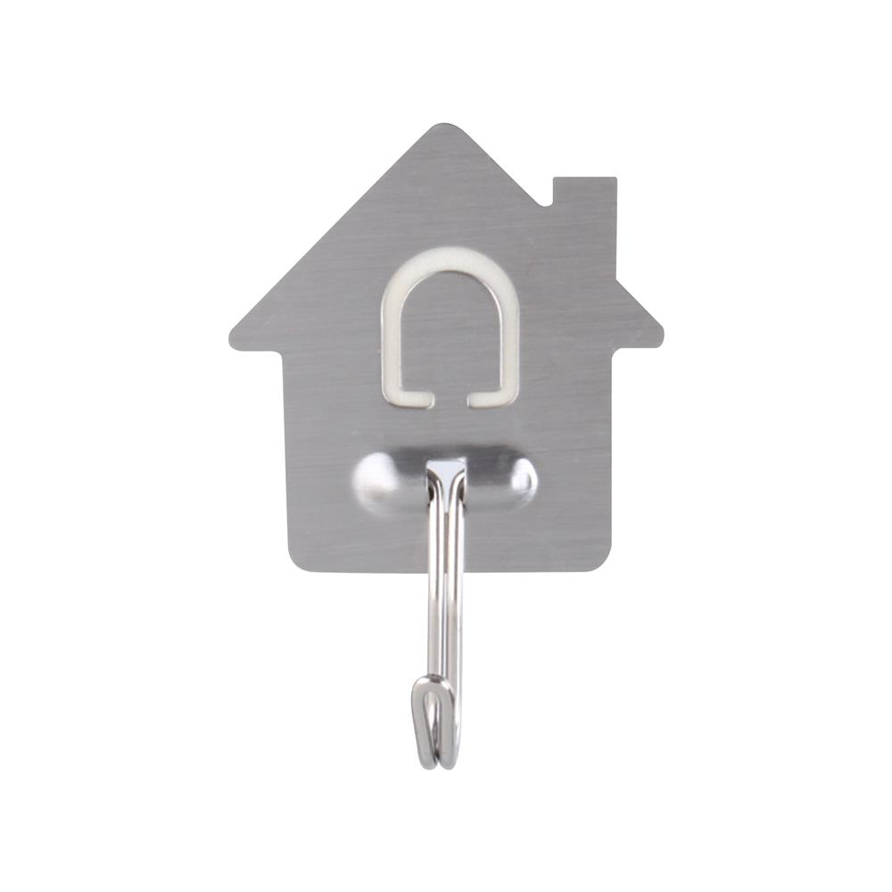 ขอแขวนรูปบ้านติดเทปกาว PLIM ML-87034 สีเงิน แพ็ก 2 ชิ้น