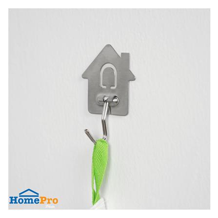 ขอแขวนรูปบ้านติดเทปกาว PLIM ML-87034 สีเงิน แพ็ก 2 ชิ้น_4