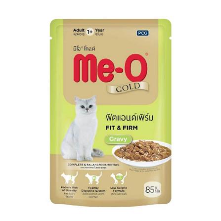 อาหารเปียกแมว ME-O GOLD POUCH FIT&FIRM GRAVY 85 ก._0