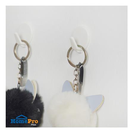 ขอแขวนติดเทปกาว PLIM M-10909 สีขาว แพ็ก 6 ชิ้น_4