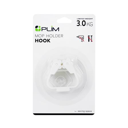 ขอแขวนไม้ถูพื้นติดเทปกาว PLIM M-10916 สีขาว_2